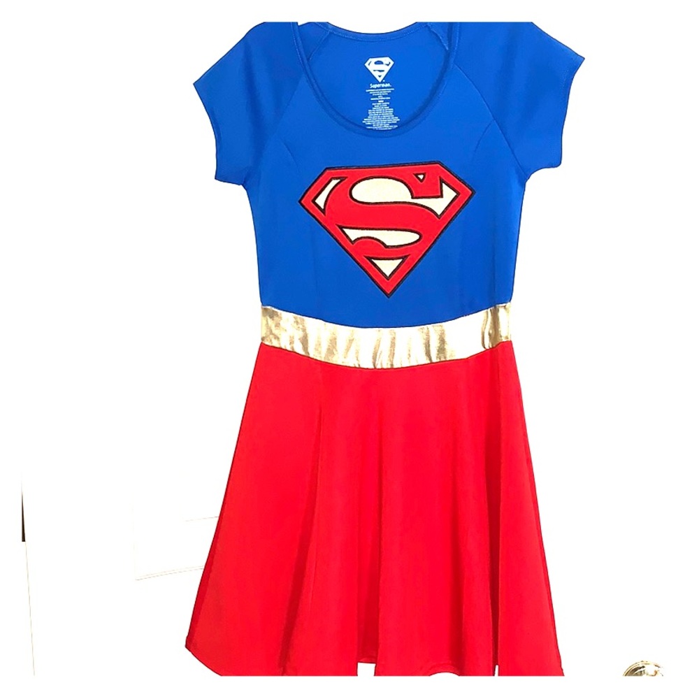 Supergirl costume dress w earrings